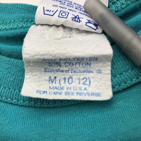 Vintage 90s Team Lightning Bolt Single Stitch USA T-Shirt Youth M Adult XXS - Picture 7 of 12